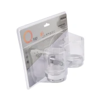 Стакан с держателем Qtap Liberty настенный двойной QTLIBCRM1155 Chrome - 5 фото
