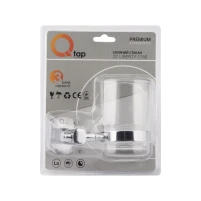 Стакан с держателем Qtap Liberty настенный QTLIBCRM1158 Chrome - 3 фото