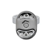 Стакан с держателем Lidz Oreo 0401 настенный (матовое стекло) LDORE0401CRM22163 Chrome - 2 фото