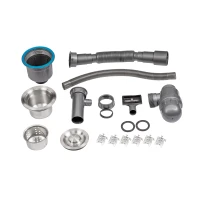 Мийка для кухні інтегрована Lidz Handmade H6050 (LDH6050BRU35371) Brushed Steel 3,0/1,0 мм - 7 фото