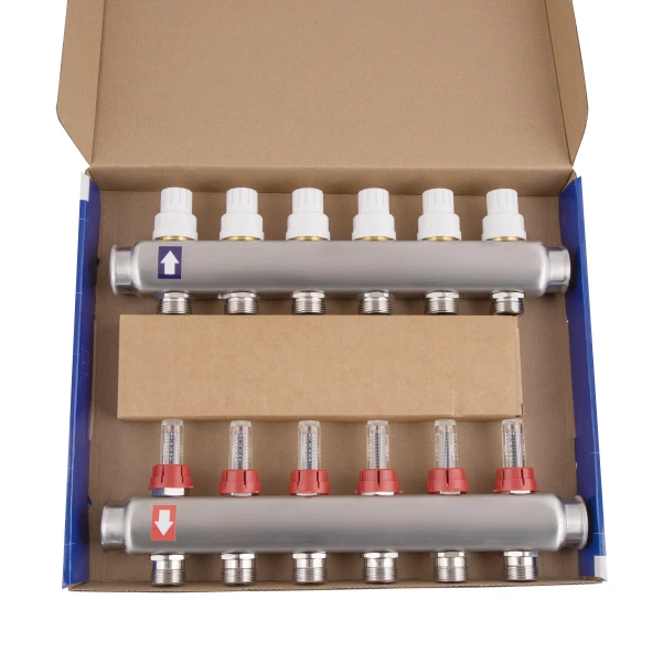 Колектор з витратомірами Thermo Alliance Standart 1" 6 виходів SD0046 - 8 фото