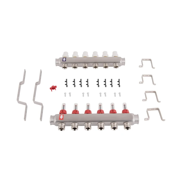 Колектор з витратомірами Thermo Alliance Standart 1" 6 виходів SD0046 - 9 фото