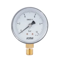 Манометр Icma 1/4" 0-10 бар, нижнее подключение №244