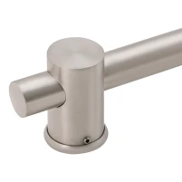 Душова стійка з тримачем універсальна Lidz Niagara 320 660 мм округла LDNIA320NKS28543 Nickel - 2 фото