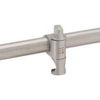 Душова стійка з тримачем універсальна Lidz Niagara 320 660 мм округла LDNIA320NKS28543 Nickel - 3 фото