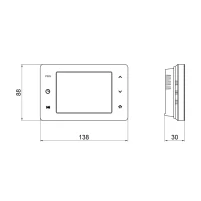 Недельный программируемый сенсорный термостат с WiFi (220v) Thermo Alliance ТА-2701WiFi - 1 фото