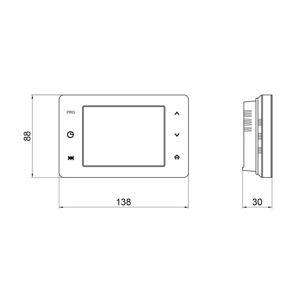 Недельный программируемый сенсорный термостат с WiFi (220v) Thermo Alliance ТА-2701WiFi - 1 фото
