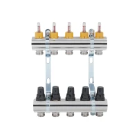 Колектор з витратомірами Thermo Alliance Forte 1" 5 виходів SF001W5 - 2 фото