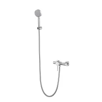 Змішувач для душу Lidz Aria 010 (з душовим гарнітуром) (k35) LDARI010NKS43361 Nickel - 2 фото