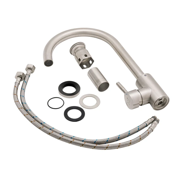 Змішувач для кухні Lidz Aria 015F (k35) LDARI015FNKS21689 Nickel - 5 фото
