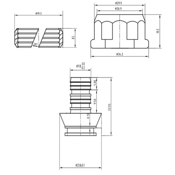 Евроконус SD Forte 16х2 мм, 3/4" SFE00616 - 1 фото