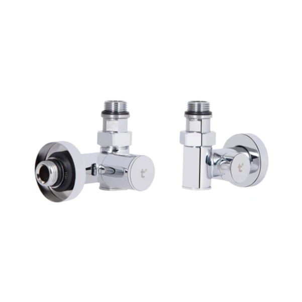 Комплект кранів Thermo Alliance Standart 1/2" хром, для рушникосушарки кутовий SF395W15HE