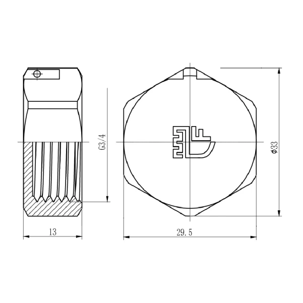 Заглушка Thermo Alliance Forte 3/4" ВР SF35220 - 1 фото