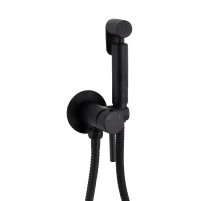 Набор для гігієнічного душу Qtap Inspai-Varius округлий QTINSVARBСRV00440001 Black Matt - 2 фото