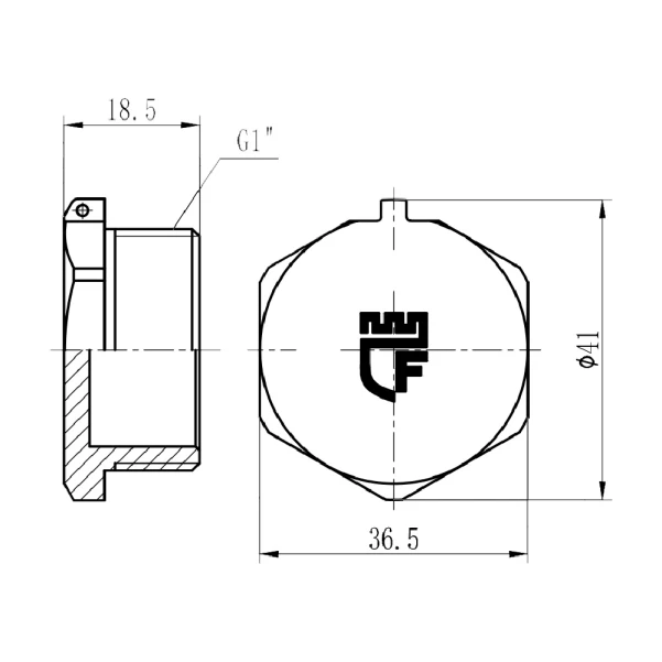 Заглушка SD Forte 1" ЗР SF35325 - 1 фото