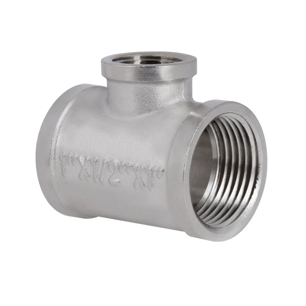 Трійник латунний 1"х1/2"х1" SD Forte - 4 фото
