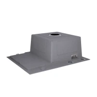Мийка для кухні інтегрована Lidz Handmade H6350L крило ліворуч (LDH6350BRUL45588) Brushed Steel 3,0/1,0 мм - 4 фото