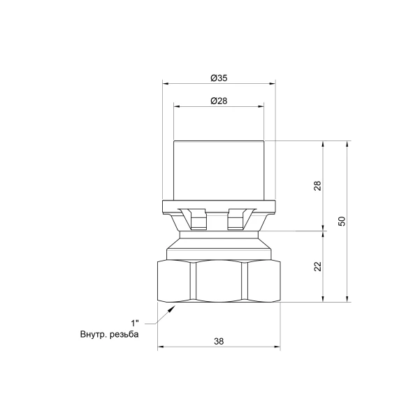 Муфта пресс Icma 26х1" ВР - 1 фото