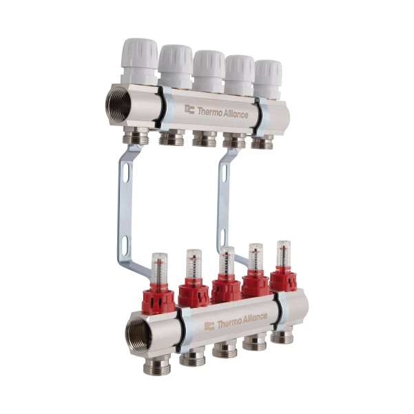 Коллектор с расходомерами Thermo Alliance Standart 1" 5 выхода SD235W5 - 2 фото