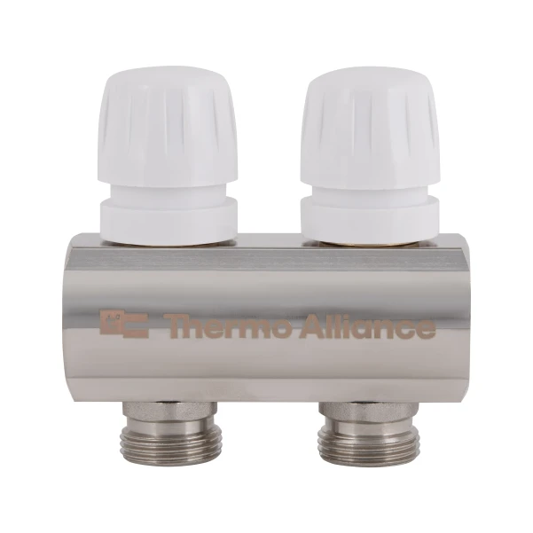 Коллектор с расходомерами Thermo Alliance Standart 1" на 2 выхода - 3 фото
