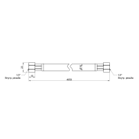 Шланг для газу Thermo Alliance Standart білий 1/2" ВВ 400 см SD90G400 - 1 фото