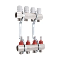 Колектор з витратомірами Thermo Alliance Standart 1" 4 виходи SD235W4 - 2 фото