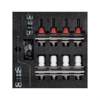Колектор з витратомірами Thermo Alliance Standart 1" 4 виходи SD235W4 - 8 фото