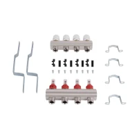 Колектор з витратомірами Thermo Alliance Standart 1" 4 виходи SD235W4 - 9 фото
