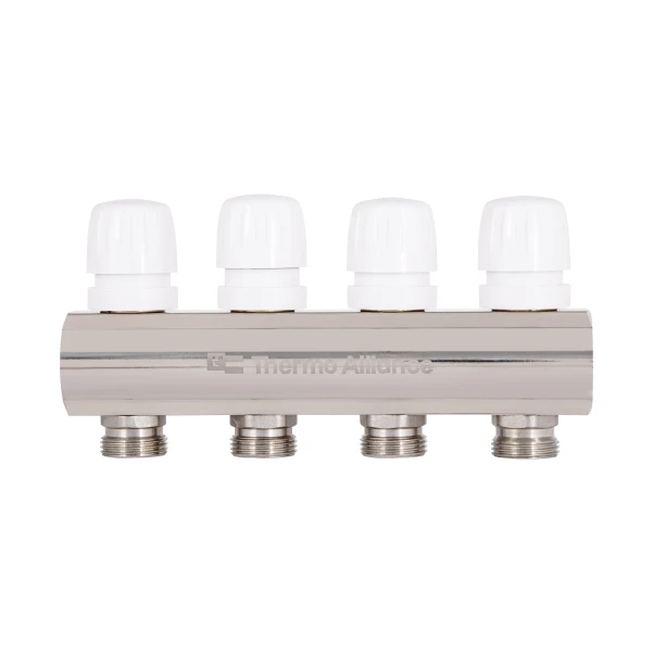 Колектор з витратомірами Thermo Alliance Standart 1" 4 виходи SD235W4 - 3 фото