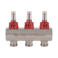Коллектор с расходомерами Thermo Alliance Standart 1" 3 выхода SD235W3 - 4 фото