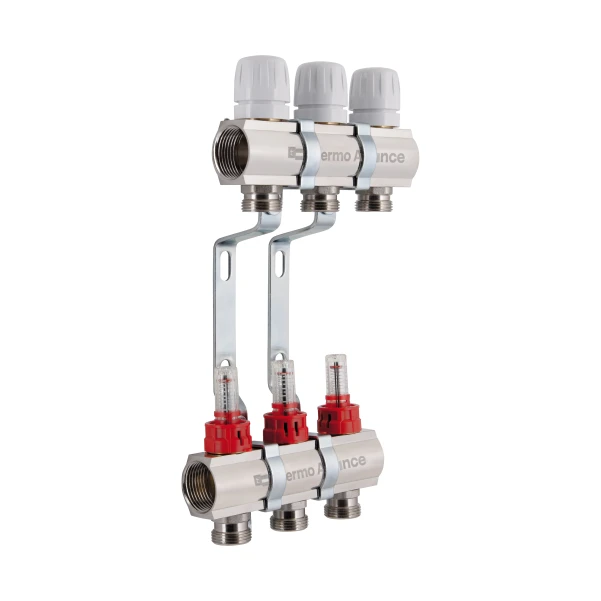 Коллектор с расходомерами Thermo Alliance Standart 1" 3 выхода SD235W3 - 2 фото