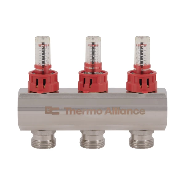 Коллектор с расходомерами Thermo Alliance Standart 1" 3 выхода SD235W3 - 4 фото