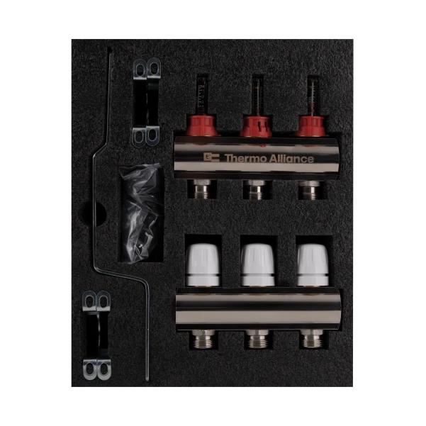 Коллектор с расходомерами Thermo Alliance Standart 1" 3 выхода SD235W3 - 9 фото