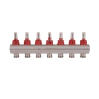 Колектор з витратомірами Thermo Alliance Standart 1" 7 виходів SD235W7 - 4 фото