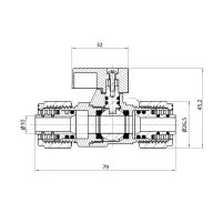 Кран кульовий обтискний Thermo Alliance Forte 16 SF263W15 - 1 фото