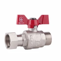 Кран кульовий з накидною гайкою Thermo Alliance Forte 1/2" ВЗ для води прямий SF261W15