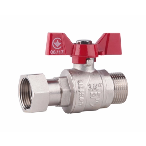 Кран кульовий з накидною гайкою Thermo Alliance Forte 3/4" ВЗ для води прямий SF261W20