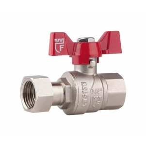 Кран кульовий з накидною гайкою Thermo Alliance Forte 3/4" ВР для води прямий SF260W20