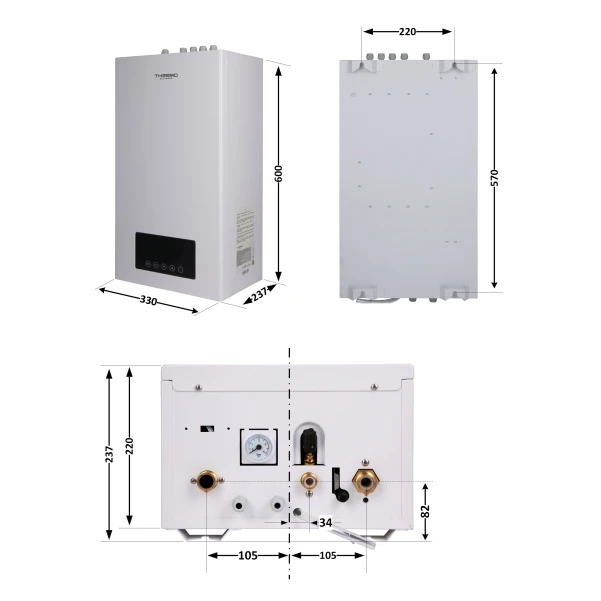 Котел електричний Thermo Alliance 10 кВт - 1 фото