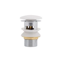 Донний клапан Pop-up для біде з переливом 70х70х227.5mm White Qtap