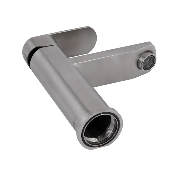Змішувач для раковини Lidz Luna 001F (k35) LDLUN001FNKS46094 Nickel - 2 фото