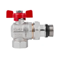 Кран американка Icma 3/4" угловая с антипротечкой - 2 фото