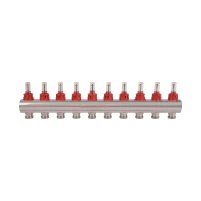 Колектор з витратомірами Thermo Alliance Standart 1" 10 виходів SD235W10 - 4 фото