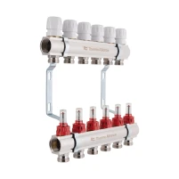 Колектор з витратомірами Thermo Alliance Standart 1" 6 виходів SD235W6 - 2 фото