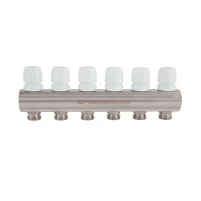 Колектор з витратомірами Thermo Alliance Standart 1" 6 виходів SD235W6 - 3 фото