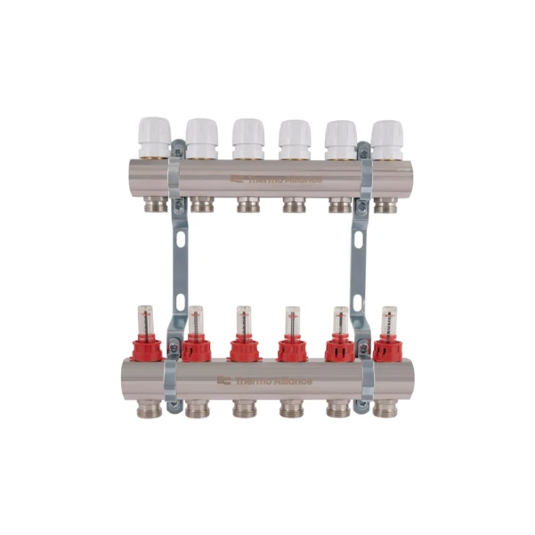 Колектор з витратомірами Thermo Alliance Standart 1" 6 виходів SD235W6