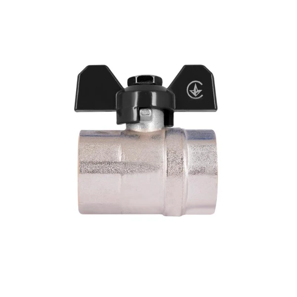 Кран кульовий Thermo Alliance Base 1" ВР для води (метелик) SD602W25 - 6 фото