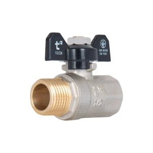 Кран шаровой SD Plus 1/2" ВН для воды (бабочка) SD607W15