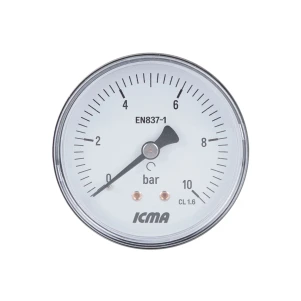 Манометр Icma 1/4" 0-10 бар, заднее подключение №243