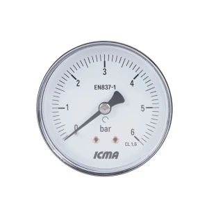 Манометр Icma 1/4" 0-6 бар, заднее подключение №243